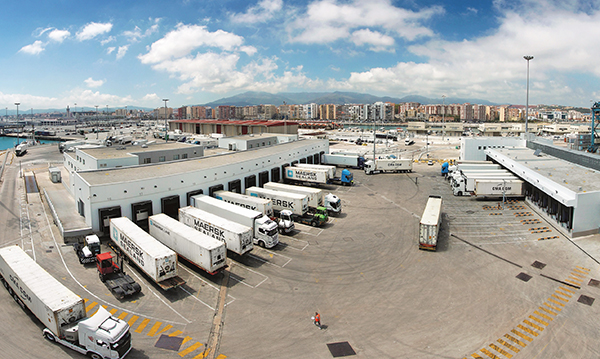 Instalaciones del Puesto de Control Fronterizo del puerto de Bahía de Algeciras.