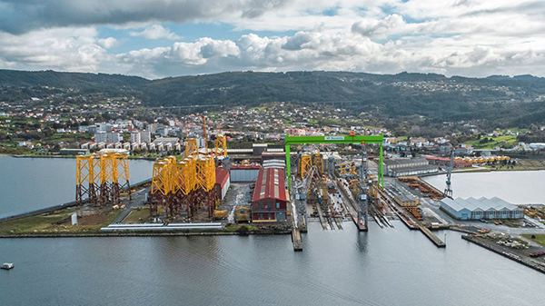 Instalaciones de Navantia Seanergies en el puerto de Ferrol.