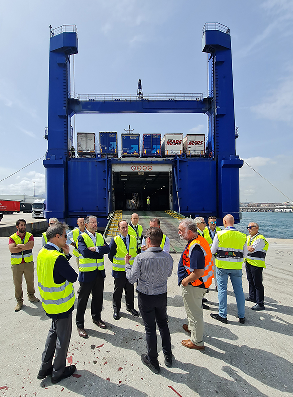 Inauguración del nuevo servicio ro-ro de AML en Algeciras.