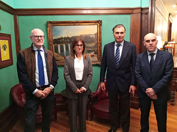 Francisco Garcia Laskurain, Amaia Barredo, Alejandro Aznar y Leandro Azkue.