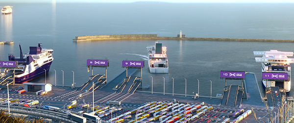 Imagen de la terminal ferri del puerto de Dover.