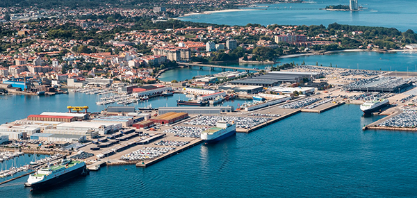 Imagen de la terminal de Bouzas del puerto de Vigo.