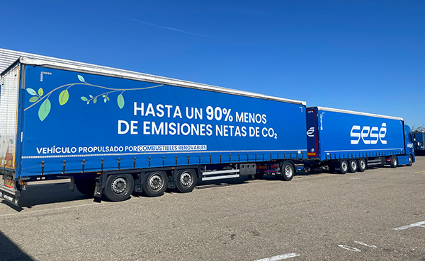 La flota propulsada por combustibles renovables reduce el 90 por ciento de las emisiones de CO2 en cada trayecto. 